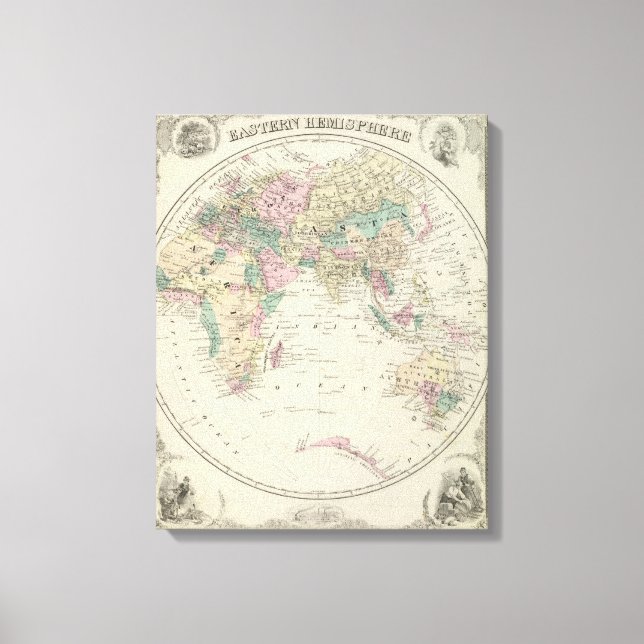Eastern Hemisphere 4 Canvas Print (Front)