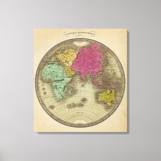 Eastern Hemisphere 8 Canvas Print (Front)