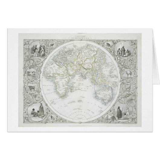 Eastern Hemisphere, from a Series of World Maps pu Cards (Front Horizontal)