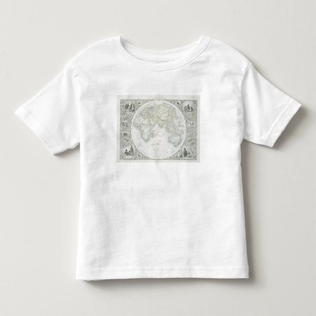 Eastern Hemisphere, from a Series of World Maps pu Toddler T-shirt (Front)