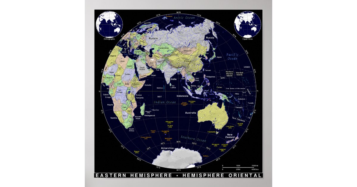 eastern hemisphere map