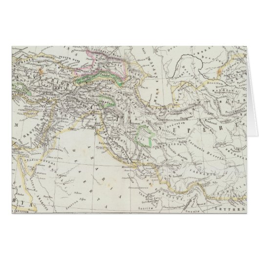 Eastern Hemisphere World Map Cards (Front Horizontal)