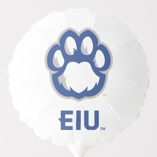 Eastern Illinois Panthers Paw Print & EIU Balloon (Front)