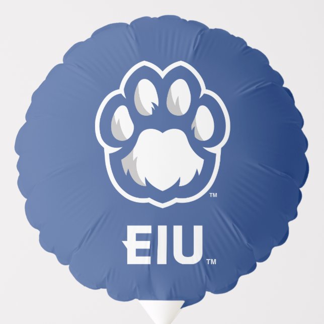Eastern Illinois Panthers Paw Print & EIU Balloon (Front)