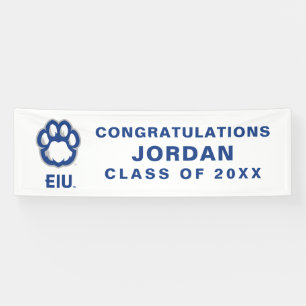 Eastern Illinois Panthers Paw Print & EIU Banner