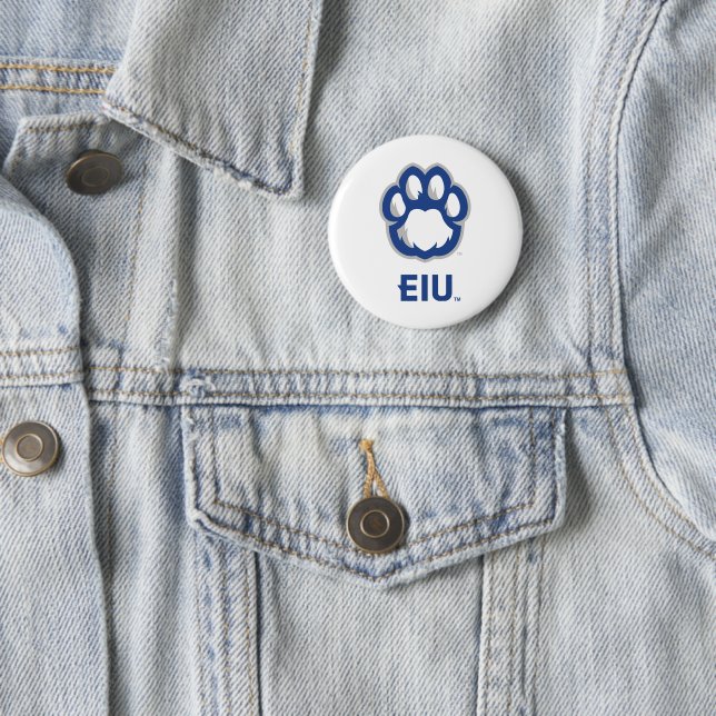 Eastern Illinois Panthers Paw Print & EIU Button (In Situ)