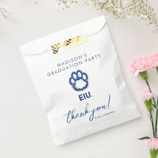 Eastern Illinois Panthers Paw Print & EIU Favor Bag (Sealed)