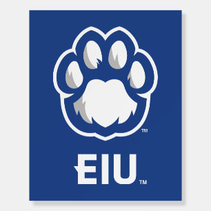 Eastern Illinois Panthers Paw Print & EIU Foam Board