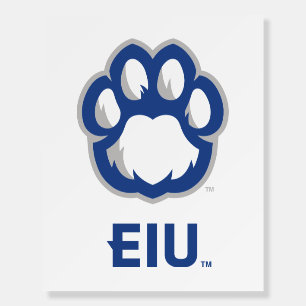 Eastern Illinois Panthers Paw Print & EIU Foam Board