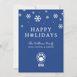 Eastern Illinois Panthers Paw Print & EIU Holiday Card