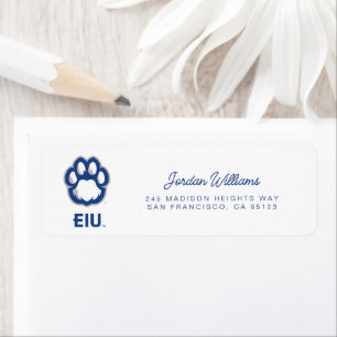 Eastern Illinois Panthers Paw Print & EIU Label