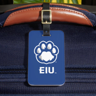 Eastern Illinois Panthers Paw Print & EIU Luggage Tag