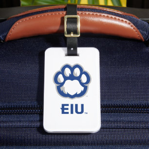 Eastern Illinois Panthers Paw Print & EIU Luggage Tag