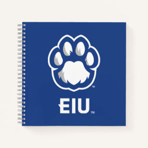 Eastern Illinois Panthers Paw Print & EIU Notebook
