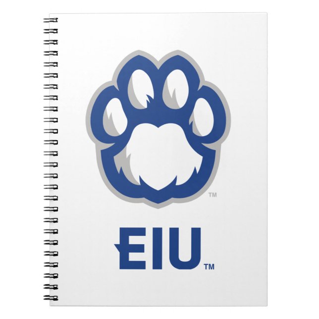 Eastern Illinois Panthers Paw Print & EIU Notebook (Front)