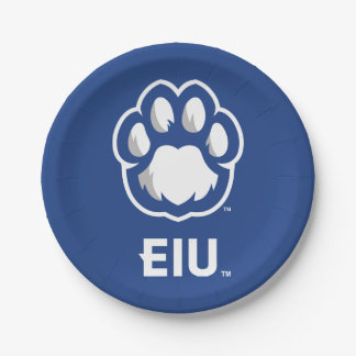 Eastern Illinois Panthers Paw Print & EIU Paper Plates