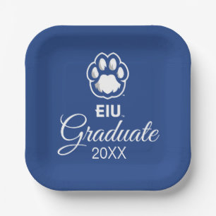 Eastern Illinois Panthers Paw Print & EIU Paper Plates