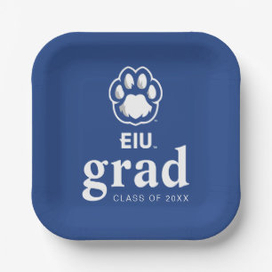 Eastern Illinois Panthers Paw Print & EIU Paper Plates