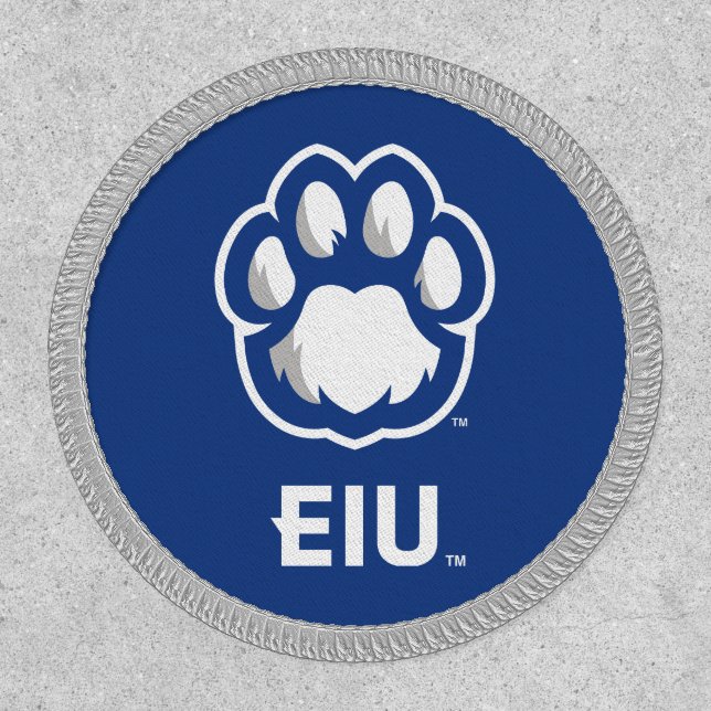 Eastern Illinois Panthers Paw Print & EIU Patch (Front)