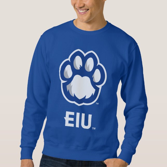 Eastern Illinois Panthers Paw Print & EIU Sweatshirt (Front)