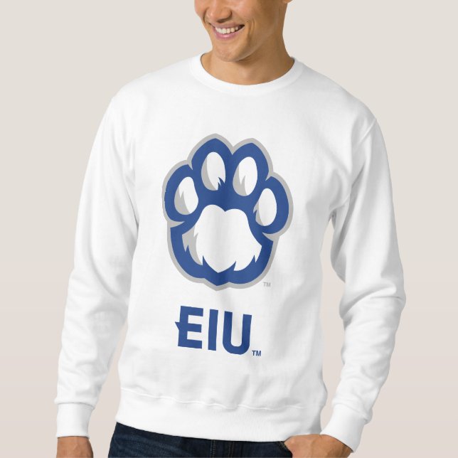 Eastern Illinois Panthers Paw Print & EIU Sweatshirt (Front)