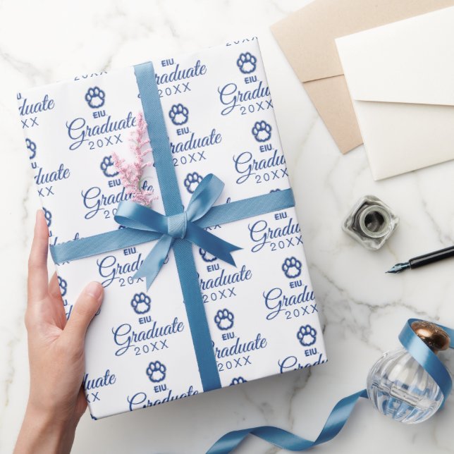 Eastern Illinois Panthers Paw Print & EIU Wrapping Paper (Gifting)