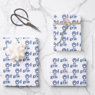 Eastern Illinois Panthers Paw Print & EIU Wrapping Paper Sheets