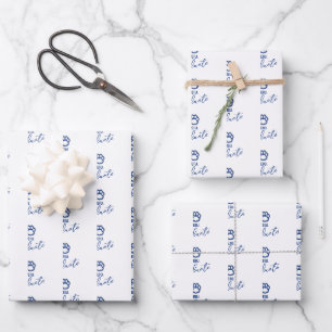 Eastern Illinois Panthers Paw Print & EIU Wrapping Paper Sheets