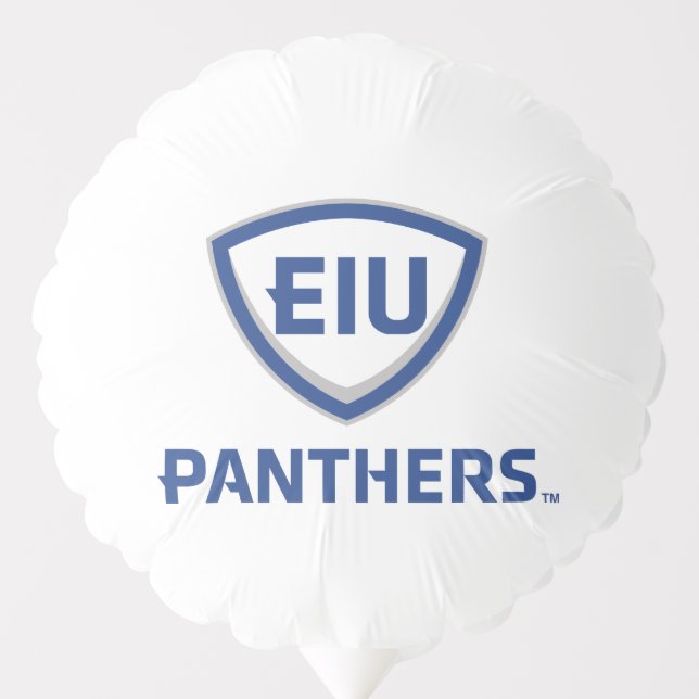 Eastern Illinois Panthers Shield & Wordmark Logo Balloon (Front)