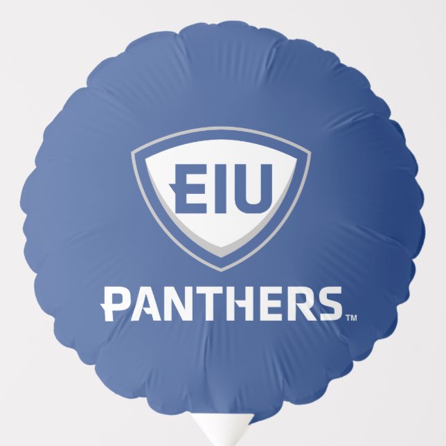 Eastern Illinois Panthers Shield & Wordmark Logo Balloon (Front)