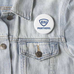 Eastern Illinois Panthers Shield & Wordmark Logo Button