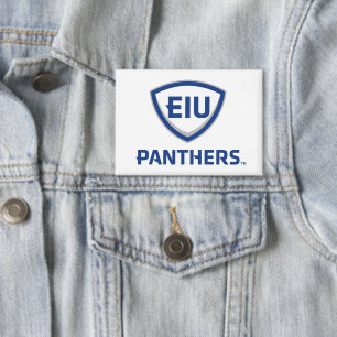 Eastern Illinois Panthers Shield & Wordmark Logo Button