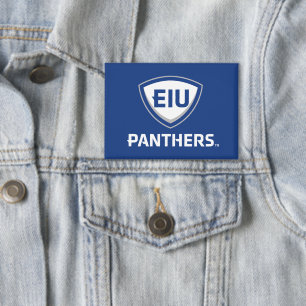 Eastern Illinois Panthers Shield & Wordmark Logo Button
