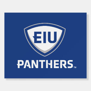 Eastern Illinois Panthers Shield & Wordmark Logo Foam Board