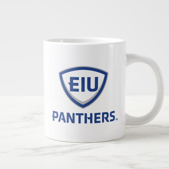 Eastern Illinois Panthers Shield & Wordmark Logo Giant Coffee Mug (Right)