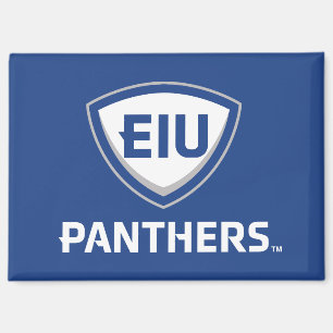 Eastern Illinois Panthers Shield & Wordmark Logo Magnet
