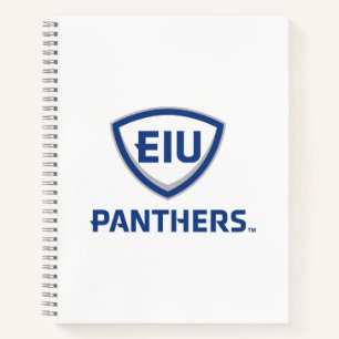 Eastern Illinois Panthers Shield & Wordmark Logo Notebook