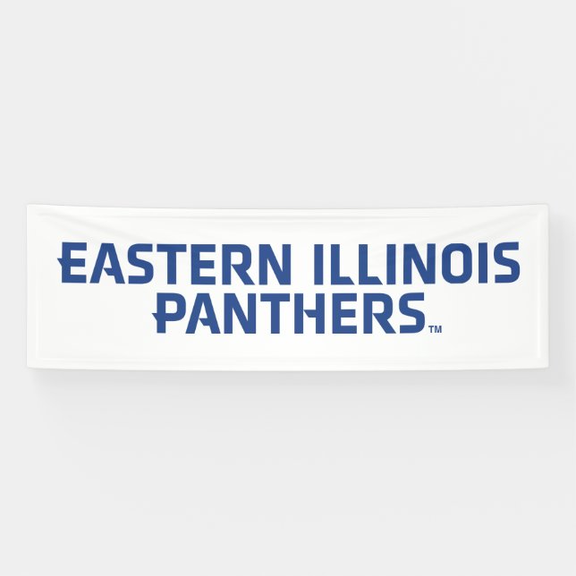 Eastern Illinois Panthers Text Logo Banner (Horizontal)