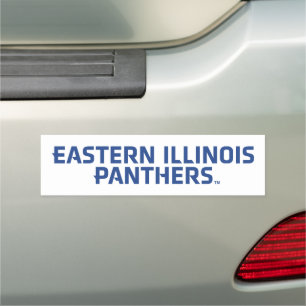 Eastern Illinois Panthers Text Logo Car Magnet