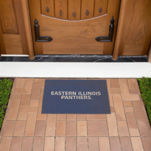 Eastern Illinois Panthers Text Logo Fiber Doormat