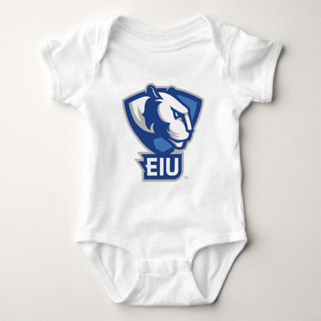 Eastern Illinois University Panthers Logo Baby Bodysuit (Front)