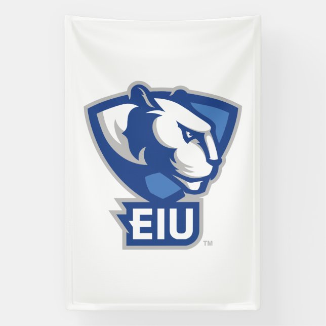 Eastern Illinois University Panthers Logo Banner (Vertical)