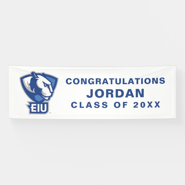 Eastern Illinois University Panthers Logo Banner (Horizontal)