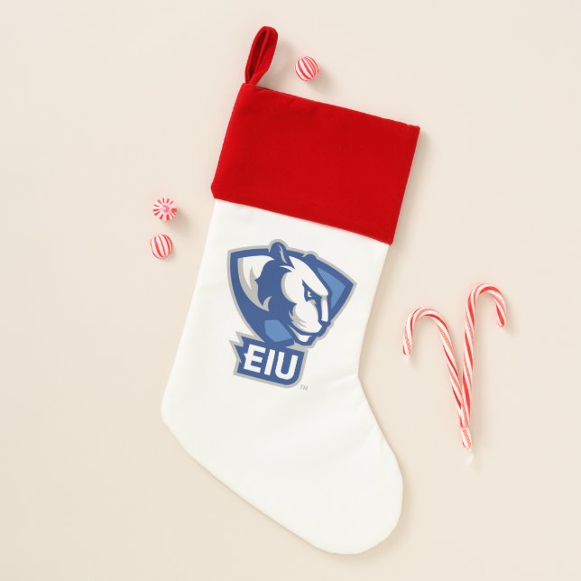Eastern Illinois University Panthers Logo Christmas Stocking (Front)