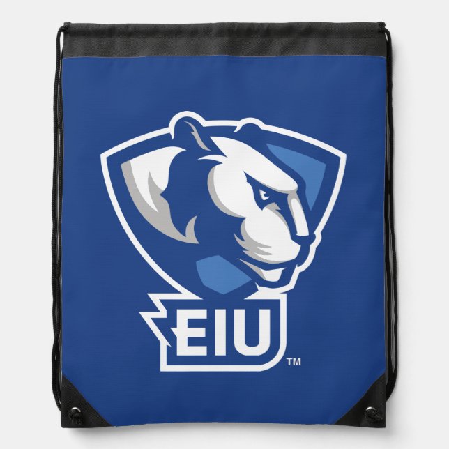 Eastern Illinois University Panthers Logo Drawstring Bag (Front)