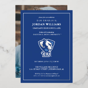 Eastern Illinois University Panthers Logo Foil Invitation