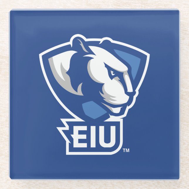 Eastern Illinois University Panthers Logo Glass Coaster (Front)