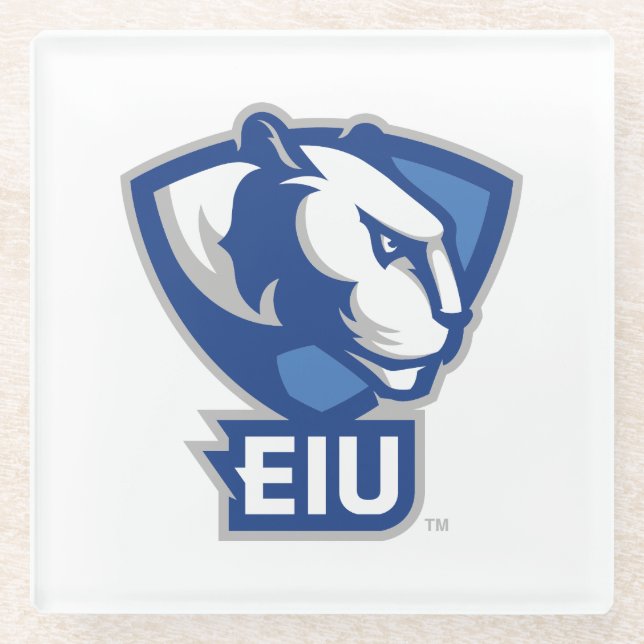 Eastern Illinois University Panthers Logo Glass Coaster (Front)