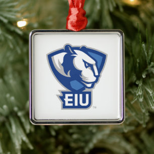Eastern Illinois University Panthers Logo Metal Ornament