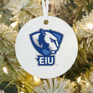 Eastern Illinois University Panthers Logo Metal Ornament